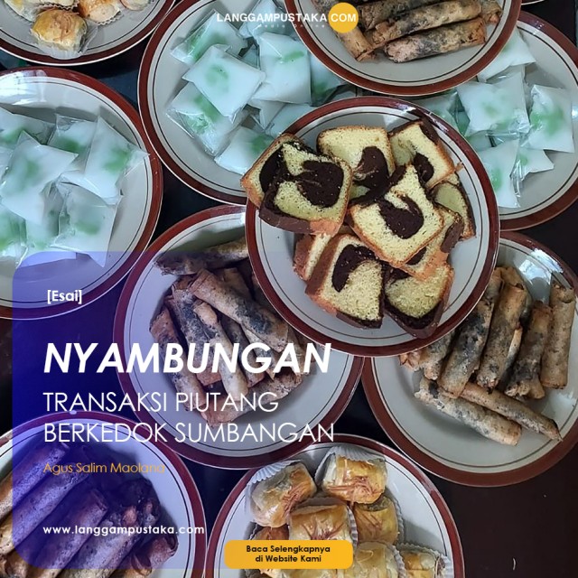 Nyambungan, Transaksi Piutang Berkedok Sumbangan